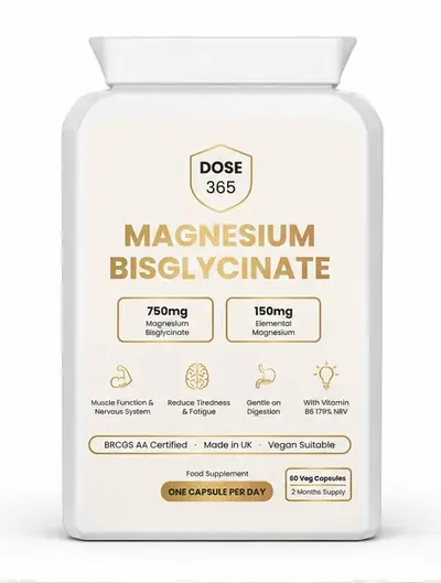 Dose 365 Magnesium Bisglycinate front label